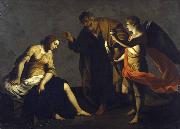 Alessandro Turchi Saint Agatha Attended by Saint Peter and an Angel in Prison china oil painting artist